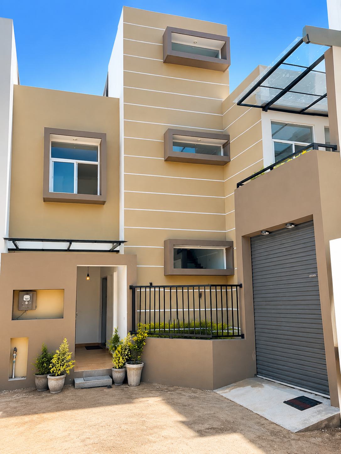 Front elevation of a house built by Real One Holdings in Moratuwa