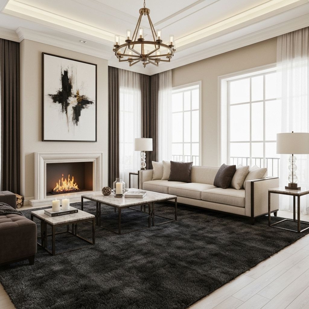 Premium luxury living room interior layout designed by Real One Holdings